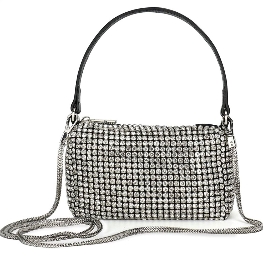 Crystal Rhinestone Top Handle Bag